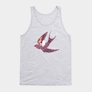 Swallow and Thumbelina flying in the skies Tank Top